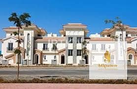 Middle townhouse for sale at a bargain price - immediate delivery, garden view, main street in Al Maqsaj - New Administrative Capital