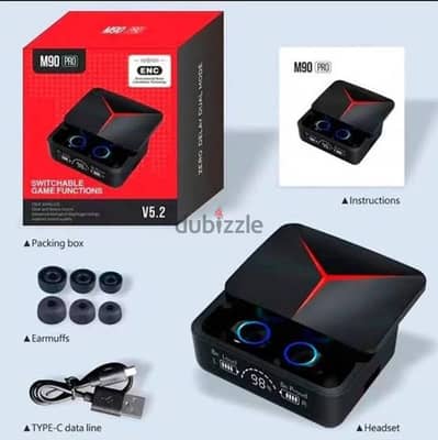ايربودز M90 برو (Airpods M90 pro)