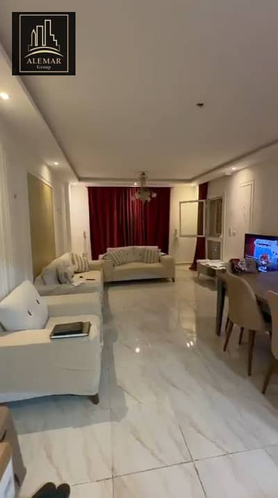 Ground floor apartment for sale in Madinaty, 128 sq m + 50 sq m garden, top-of-the-line location, clear sea view, wide garden