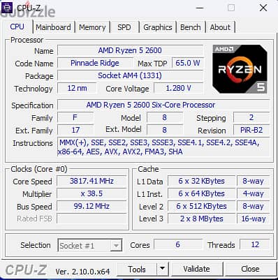 ryzen 5 2600 1