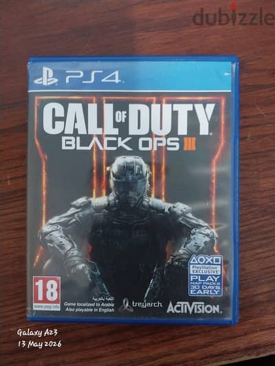 call of duty black ops 3 عربي انجليزي + the witcher 3 انجليزي بس