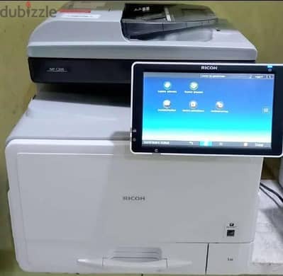 ماكينة تصوير ريكو MPC 306 Ricoh  وكيس حبر و كابل هدية