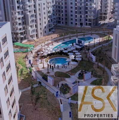 قسط على 10 سنين وامتلك شقتك 158م في قلب العاصمة الإدارية كمبوند  Bleu Vert