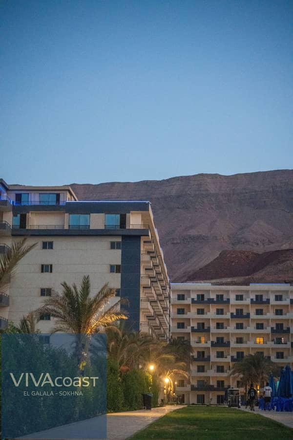 Ready Chalet for Immediate Delivery in Ain Sokhna – 115 SQM – Prime First Row with Full Sea View – Fully Finished – VIVA Coast, El Galala