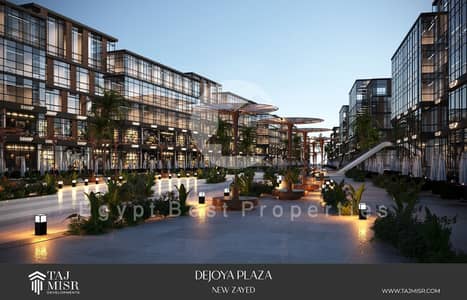 Commercial Shop for Sale in New Zayed, Directly Opposite Sphinx Airport | 41 sq m + 25 sq m Outdoor Space | 10% Down Payment and Installments up to 15