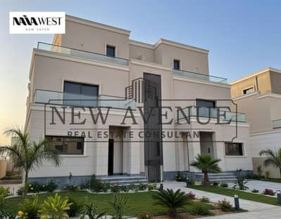 lowest price Delivered Twin house with down payment in Naia West New Zayed  Prime location Overlooking landscape and water features Semi finished