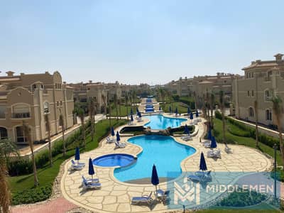 standalone 343m Prime location open View Direct on landscape and large water feature and swimg pool fully finished ready to move elpatio oro new cairo