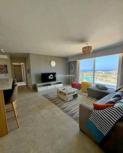Sea View Chalet for sale in the North Coast (Hotel finishing + Furnishings + Air conditioning)