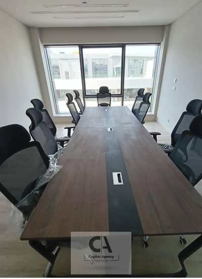 office for rent 106 sqm , fully finished with air conditioning, in a prime location in U Venues, steps from 5A, Fifth Settlement, New Cairo