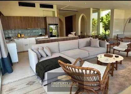 Chalet much lower than its price two rooms direct to the lagoon finished with air conditioners in Ghazala Bay next to Playa and Alamein Hills and Hacienda White and Waves