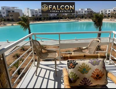 Chalet for sale (fully finished + kitchen + air conditioners) at a cash discount of 28% in Swan Lake El Gouna