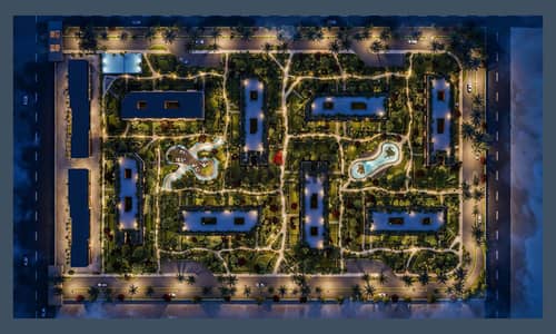 Season offer apartment 75m in the Fifth Settlement with a sea view in a compound in front of Hyde Park with a direct view of Central Park with a monthly installment starting at only 14 thousand