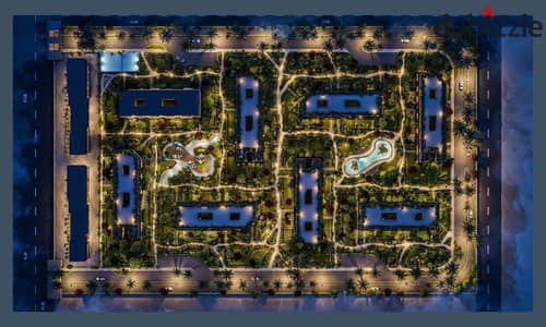 With a down payment starting from 195, you will own a two-bedroom apartment in a prestigious compound facing Hyde Park with installments up to 19,000 from a real estate developer with a proven track record on the ground.