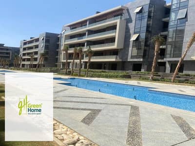 فيو لاند سكيب شقة بتراس كبير للبيع جاهزة للاستلام في باتيو أورو التجمع الخامس Patio Oro New Cairo