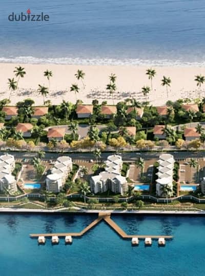 Finished chalet, sea view for sale in Marina 5 El Alamein, North Coast