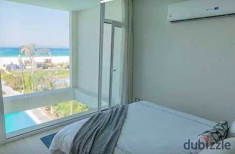 Apartment 145 meters with a stunning view, fully finished, in El Alamein, owned by City Edge Developments and the Urban Communities Authority.