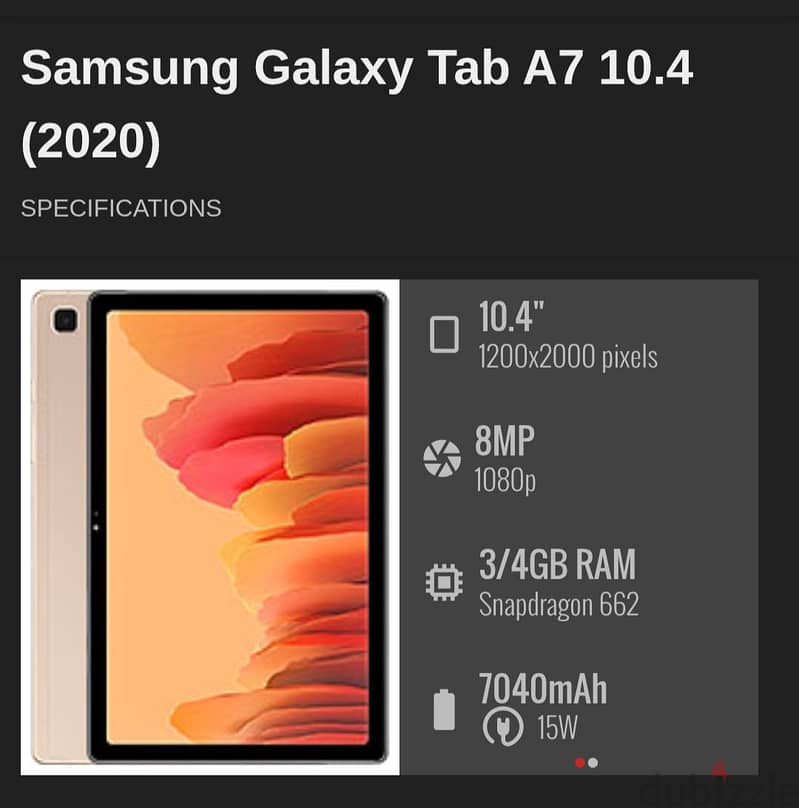 Samsung Tab A7 2