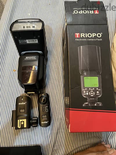 فلاش godox trigger + triopo tr 982 III