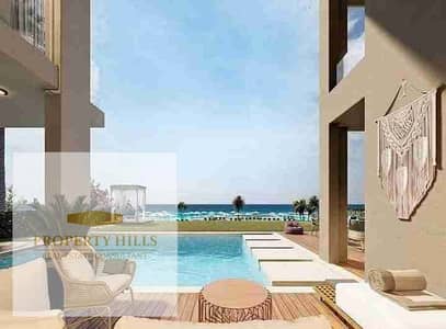 Direct sea view ground chalet in Solare Egypt Italy الساحل الشمالي راس الحكمه