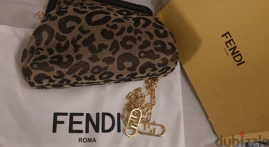 Fendi leopard bag