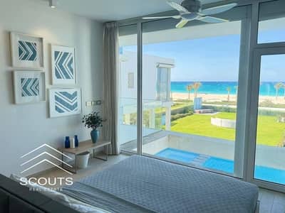 Immediate receipt in installments over 12 years, chalet for sale directly on the sea, first row on the lagoon in the North Coast, fully finished next to all services