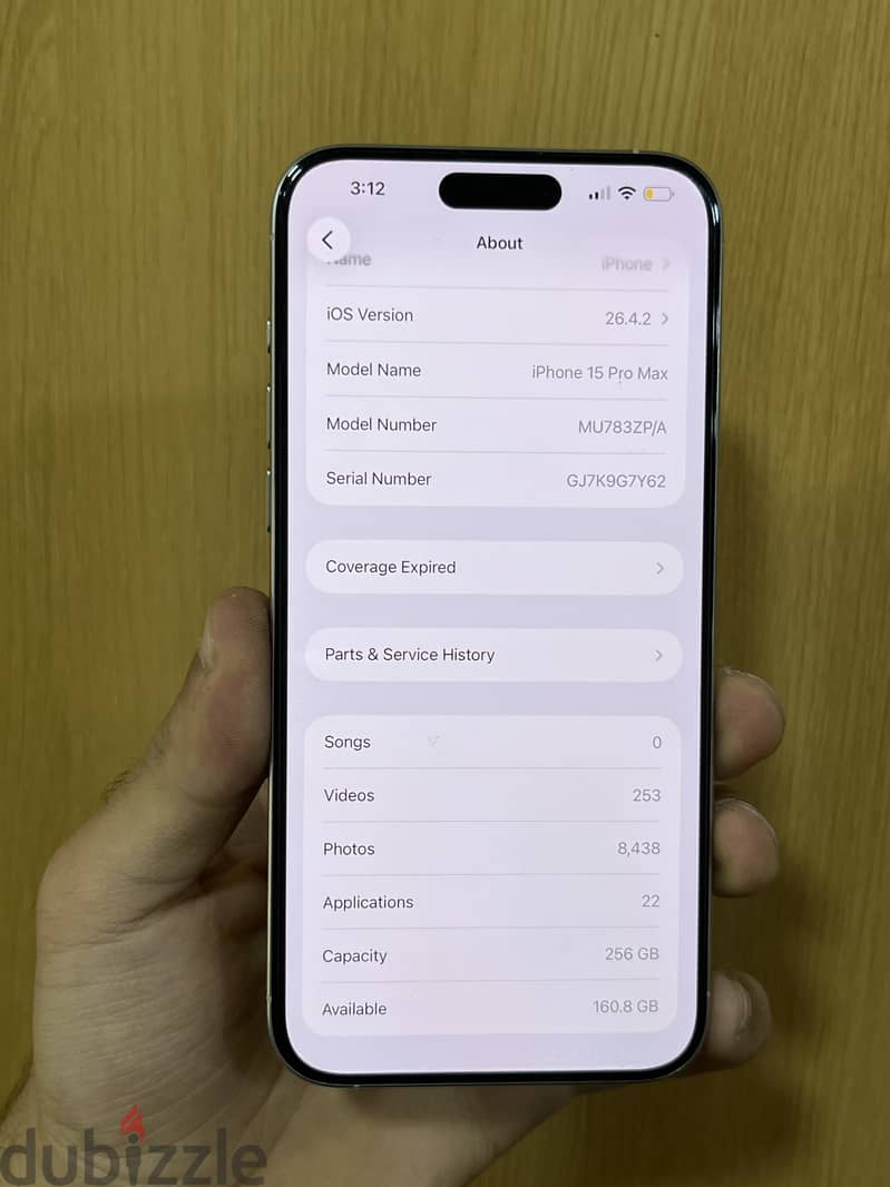 iPhone 15 pro max 256g 3