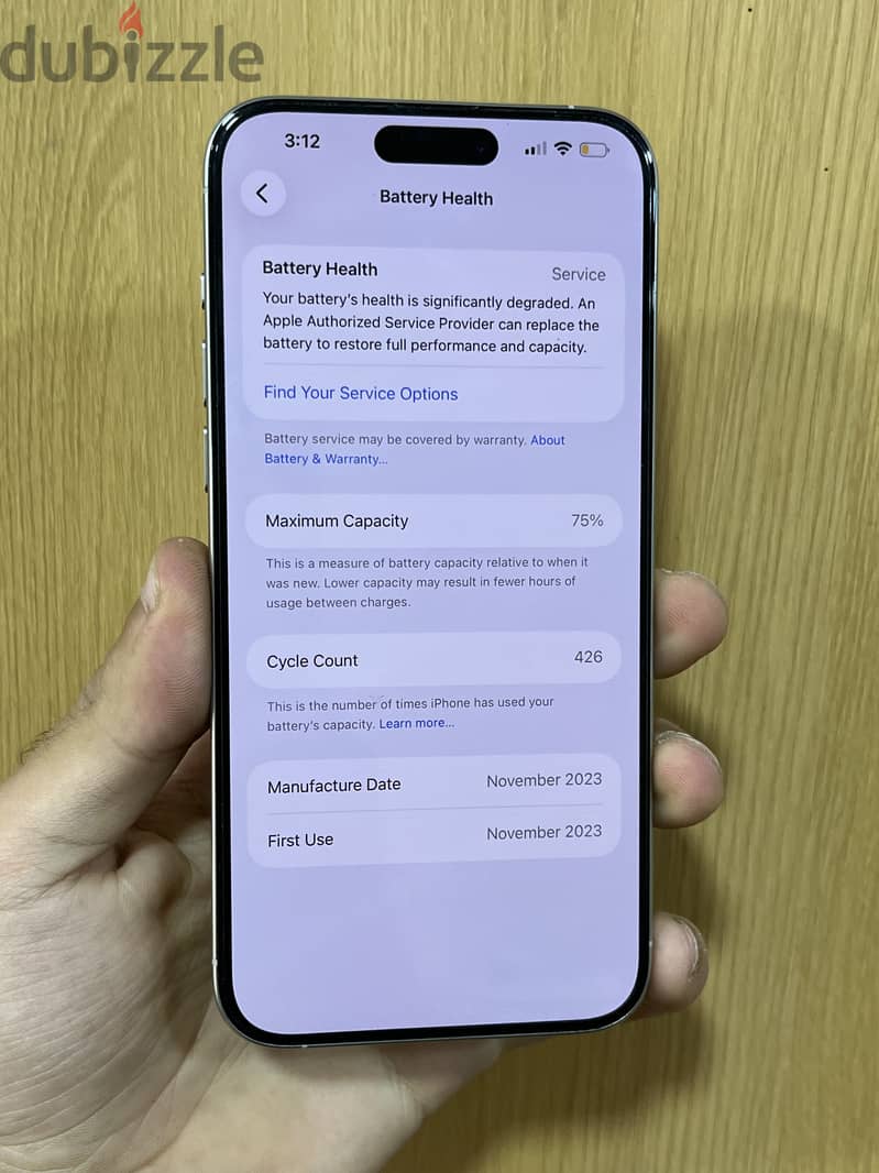 iPhone 15 pro max 256g 4