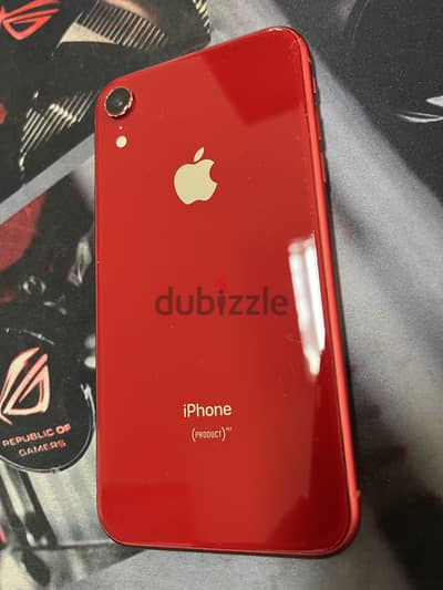 (Dual SIM) iPhone XR 128Gb Red, Battery 80%. 5 covers 2 screen