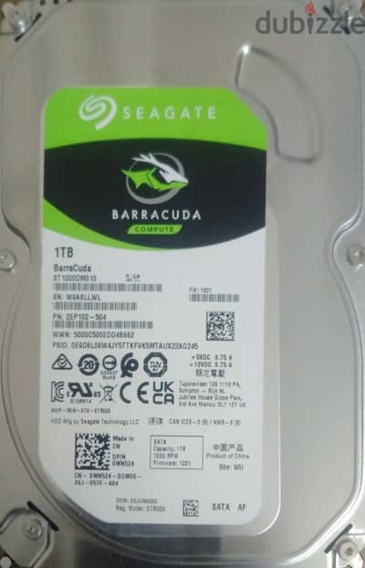HDD 1TB SEGATE BARRACUDA