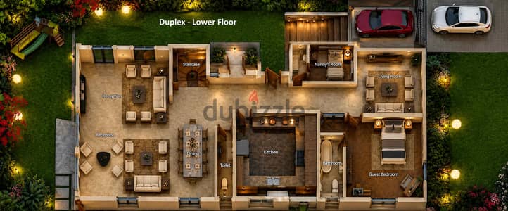 دوبلكس 600 متر + بنتهاوس 530 متر في أرقى فيلات الياسمين
