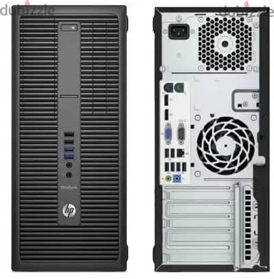 كيسه HP800g2 tower i5 جيل سادس مع SSD 128 وكيبورد وماوس جيمينج