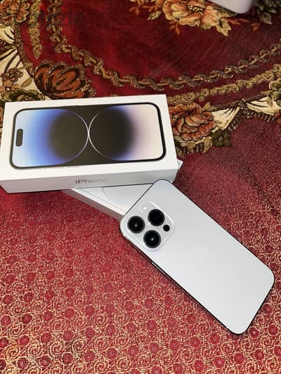 iPhone 14pro  Battery 85% 128g تلفون كسر كسر الزيزر استعمال حريمي