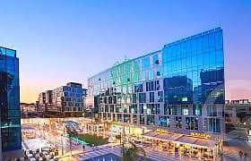Office 141 sqm for rent in Capital Business Park in Sheikh Zayed, directly on Al-Bustan Street