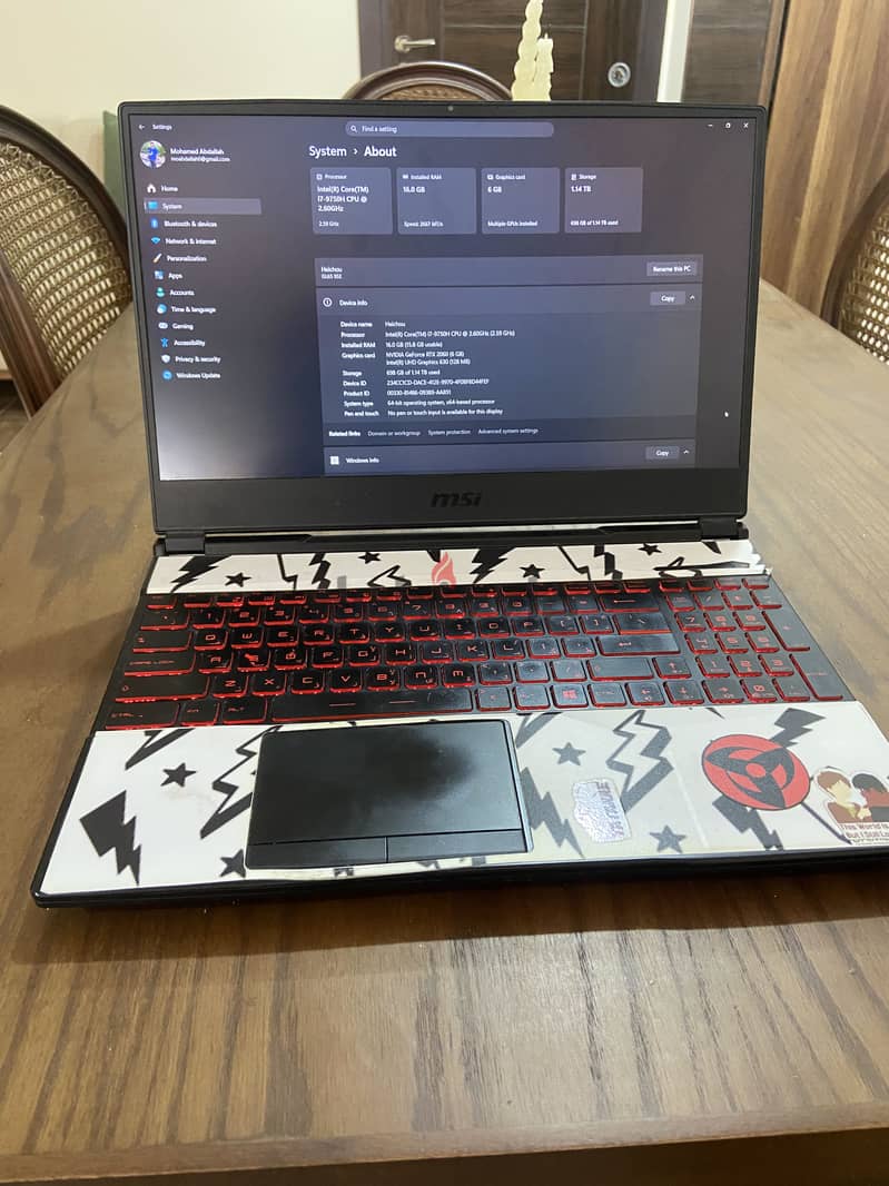 MSI gl65-9se 3