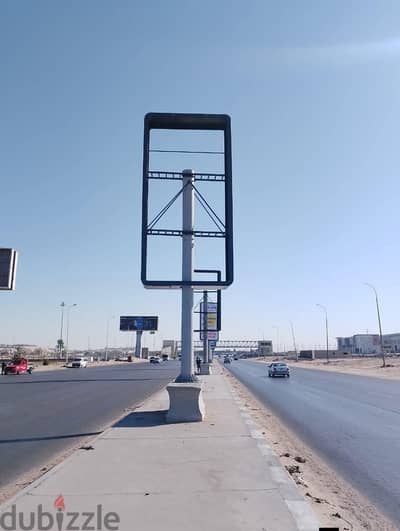 عمود اعلان حديد