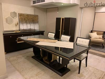 سفرة مودرن خشب طبيعي - Natural Wood Dining Set
