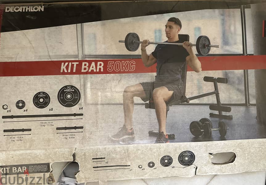 Decathlon Kit bar 50KG 1