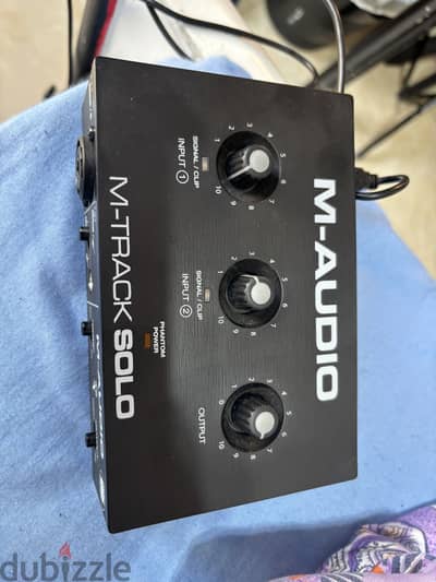 كارت صوت m audio solo مع حاجته كاملة لم يستخدم