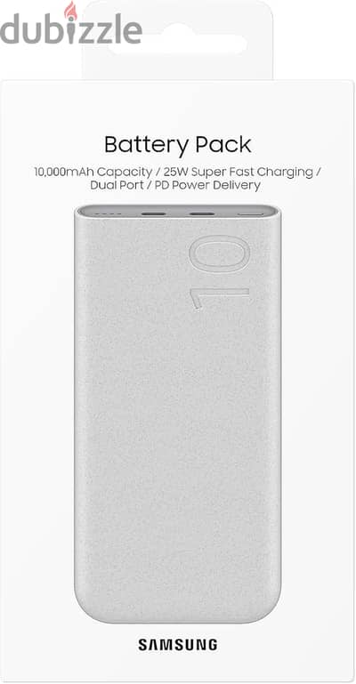 باور بانك سامسونج 10000mAh أصلي – شحن سريع 25W – حالة ممتازة