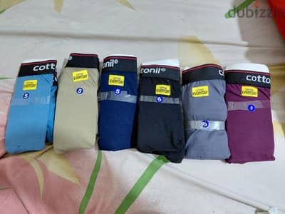٦ بوكسرات قطونيل مقاس 5 أو XL