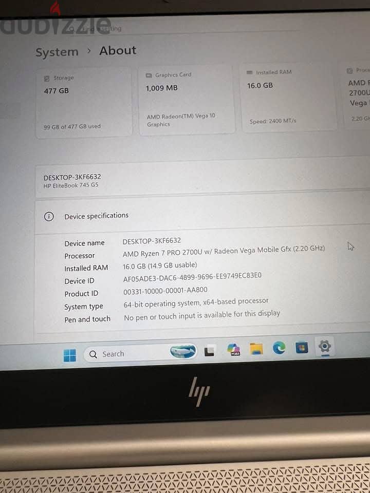 لابتوب hp Elitebook 2