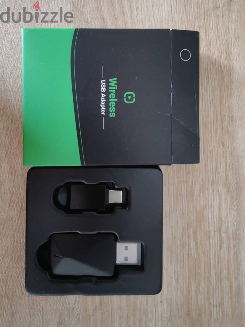 Wireless Android Auto & Apple CarPlay Adapter - جديد 1