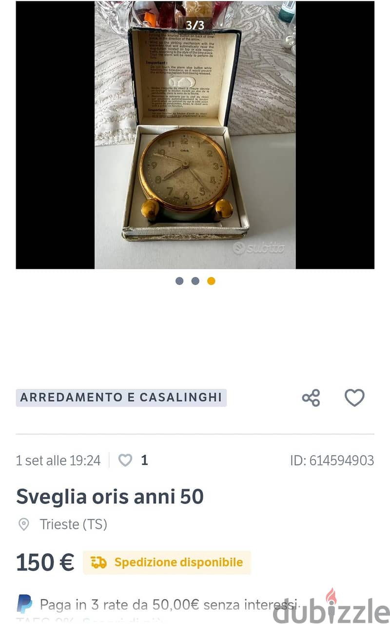 Oris clock 2