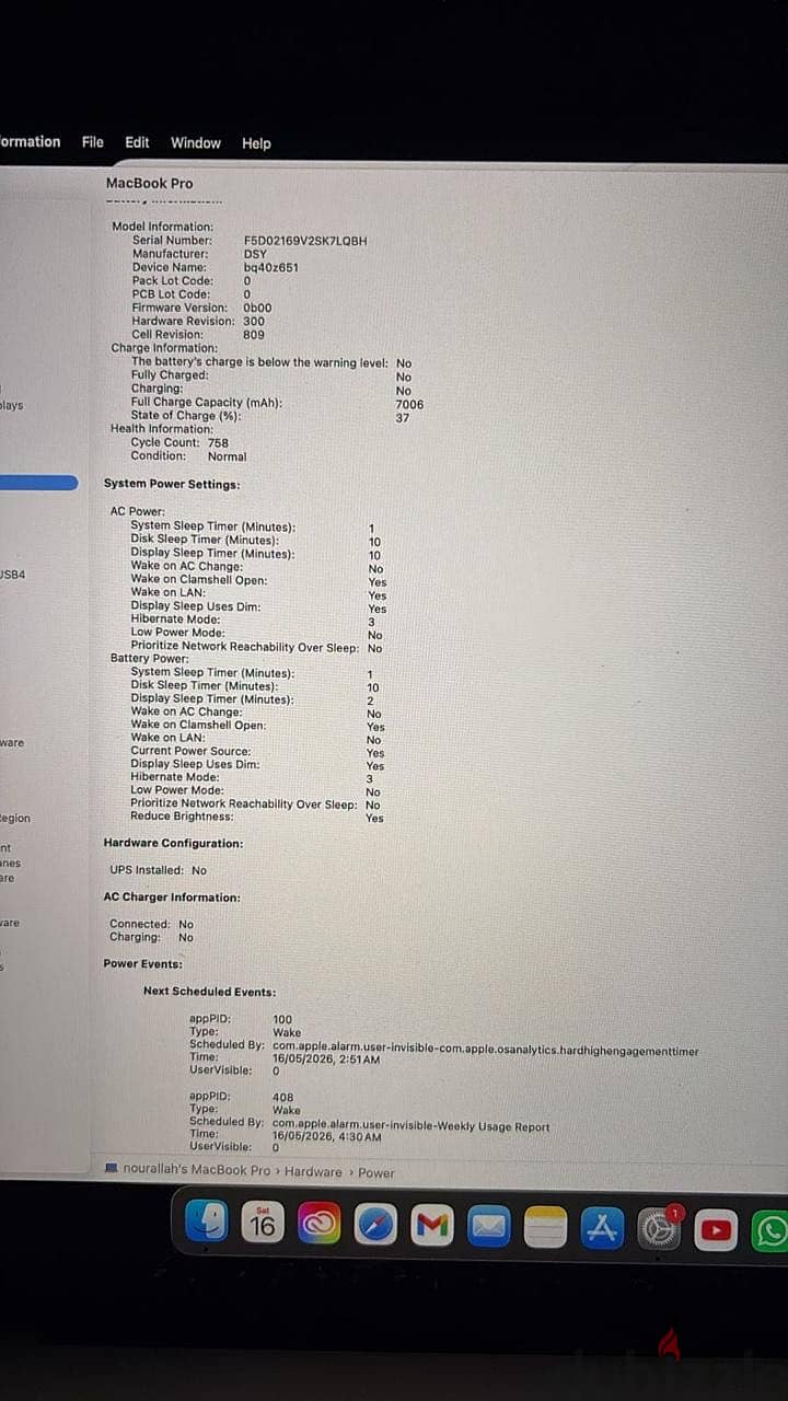 Mac book pro 2019 6
