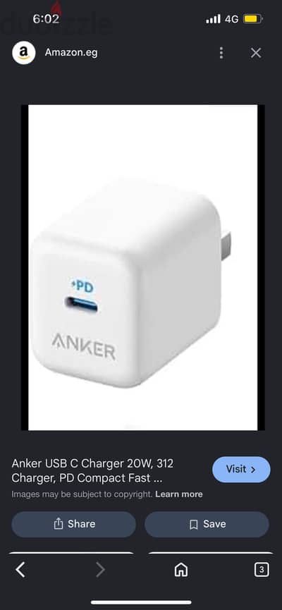 Used once  Anker Original 20W iPhone Charger Case