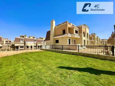 فيلا  للبيع برووف وحديقة  اكبر اقل من سعر الماركت  بمليون جنيه في كمبوند سراي -SARAI القاهرة الجديدة على طريق السويس