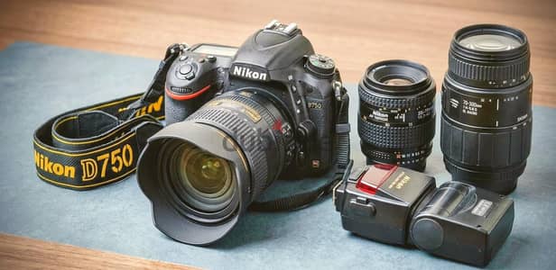Nikon D750 Like New - باكدج كامل اغلبه زيرو