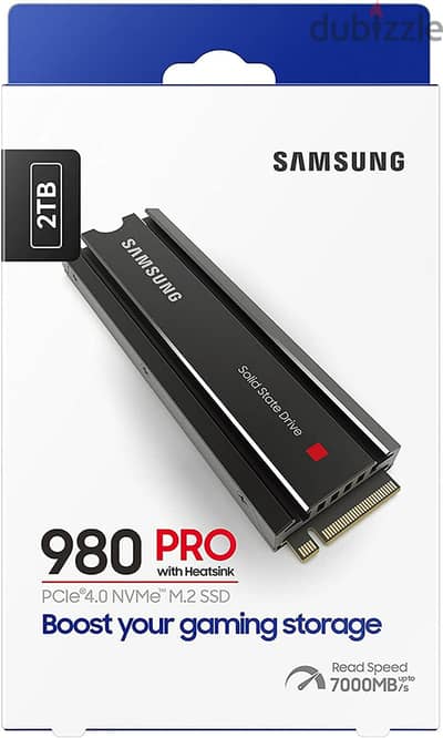 SAMSUNG 980 PRO SSD with Heatsink  2TB PCIe Gen 4 NVMe M. 2