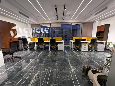 مكتب ١٠٥م تشطيب كامل مؤجر للبيع في ميفيدا التجمع الخامس Mivida Business Park New Cairo near AUC