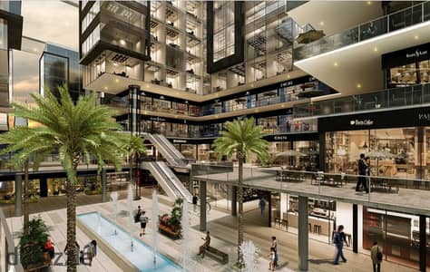 Only 355,000 and you can own a shop for sale in 6 October in front of the Monorail Station